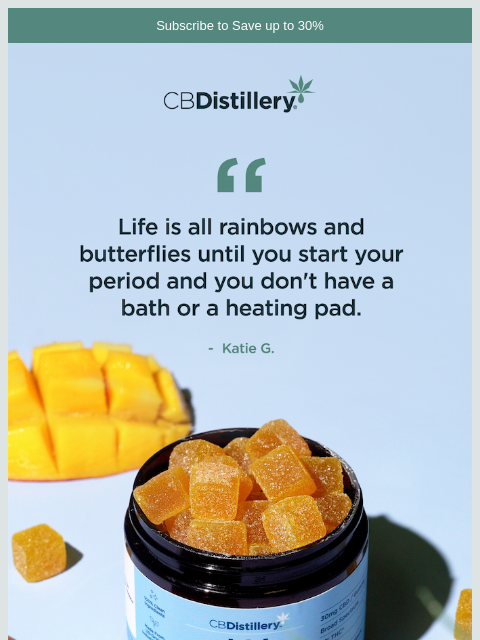 thecbdistillery newsletter: "Life is all rainbows and butterflies until you st...