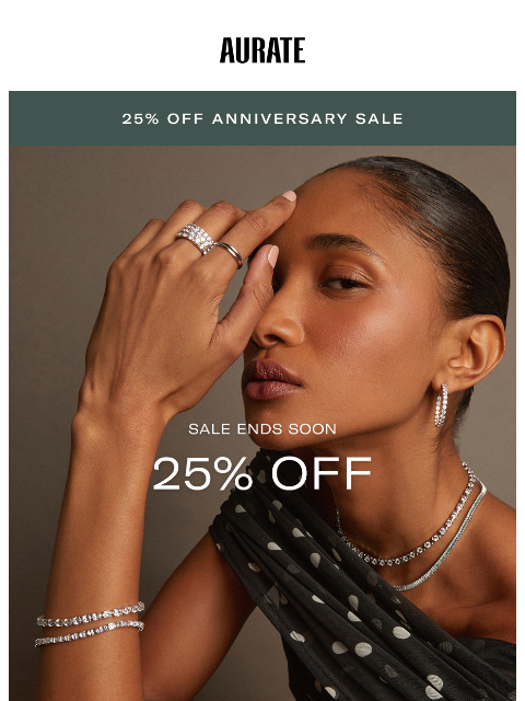 auratenewyork newsletter: 25% OFF TO BREAK TRADITION