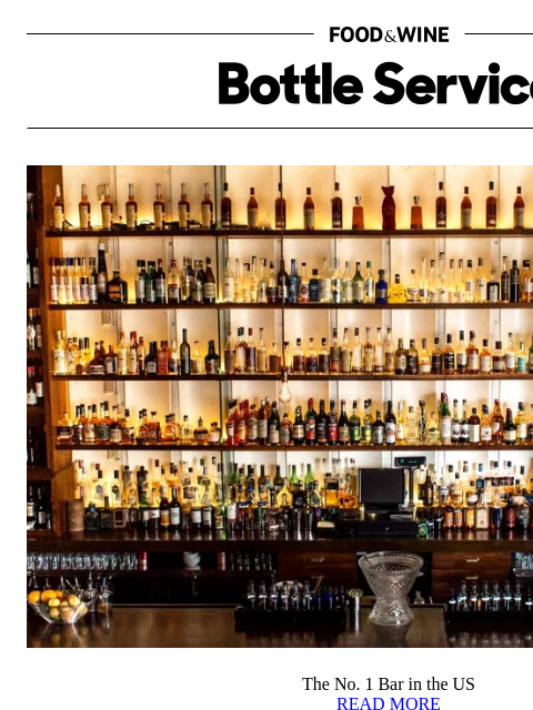 foodandwine newsletter: The No. 1 Bar in the US