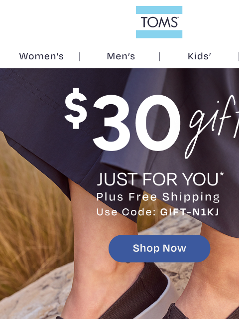 toms newsletter: Spend Your $30 Gift on Sporty Sneaker Styles