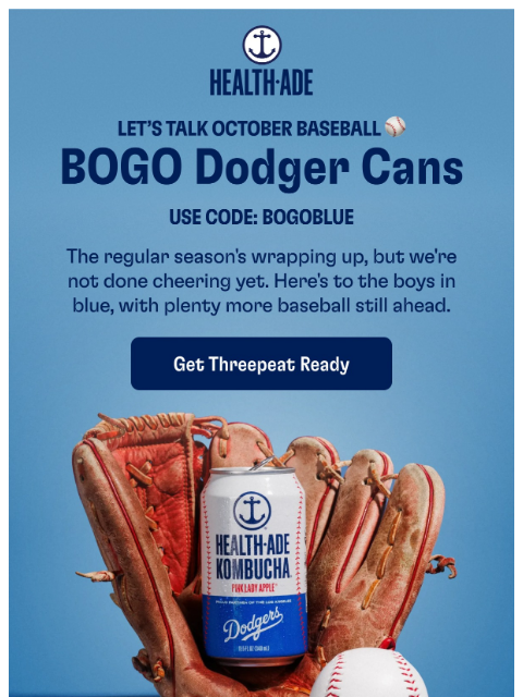 health-ade newsletter: Calling all Dodger fans 👀💙