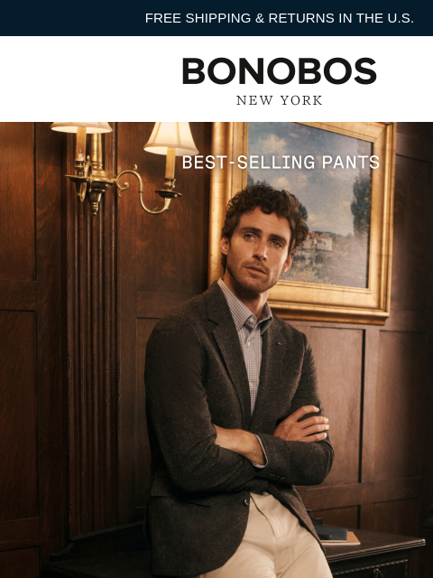 bonobos newsletter: Open for the Best Pants of the Month