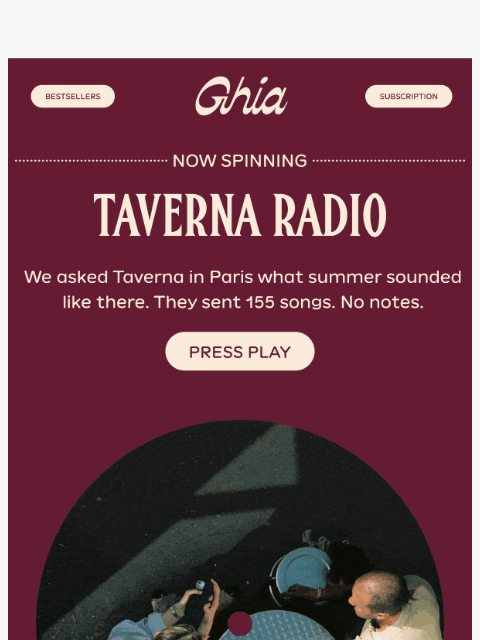 drinkghia newsletter: 155 songs from Paris