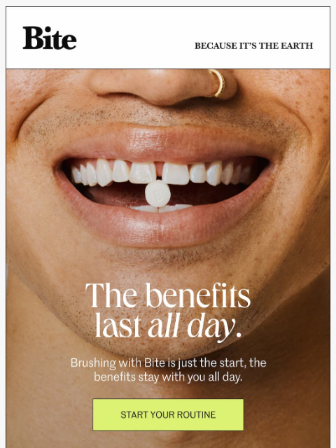 bitetoothpastebits newsletter: The two-minute payoff.