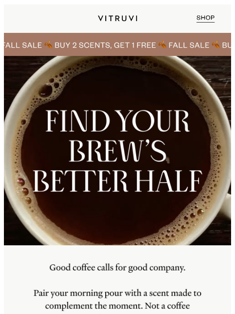 vitruvi newsletter: What Your Morning Brew Says About You… ☕️