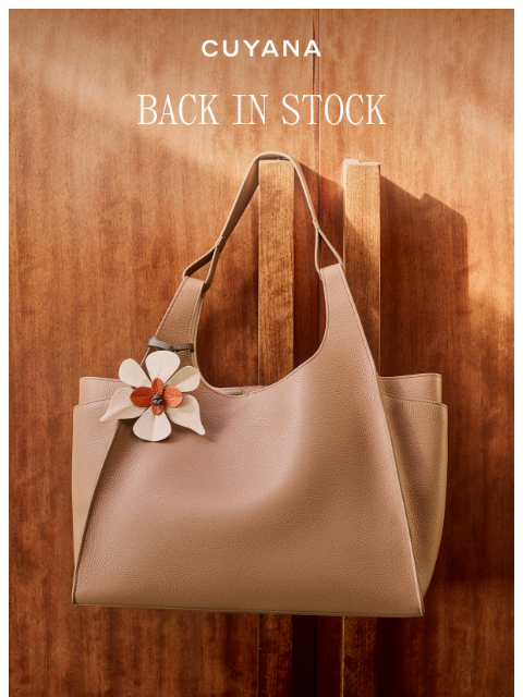 cuyana newsletter: Back in Stock Alert