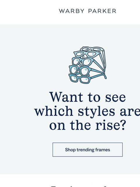 warbyparker newsletter: Keep an eye on them