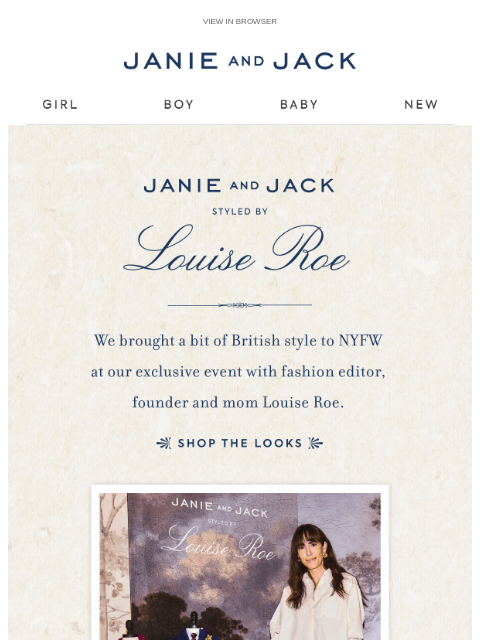 janieandjack newsletter: Take a peek at our first runway show