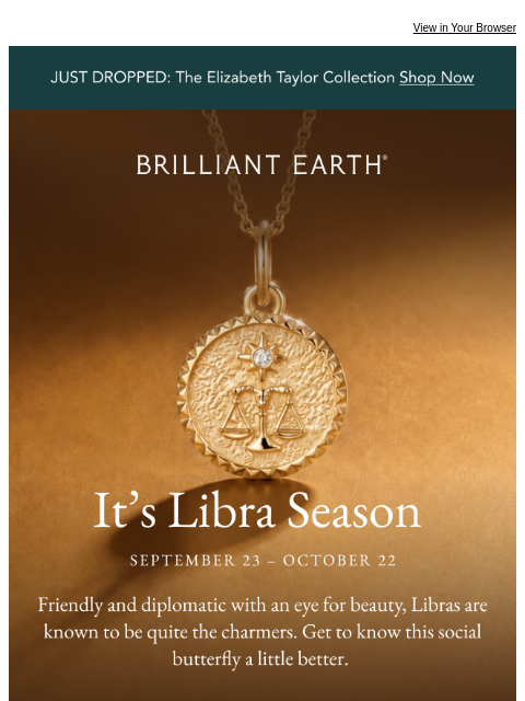 brilliantearth newsletter: Libra season: 8 pieces in perfect harmony