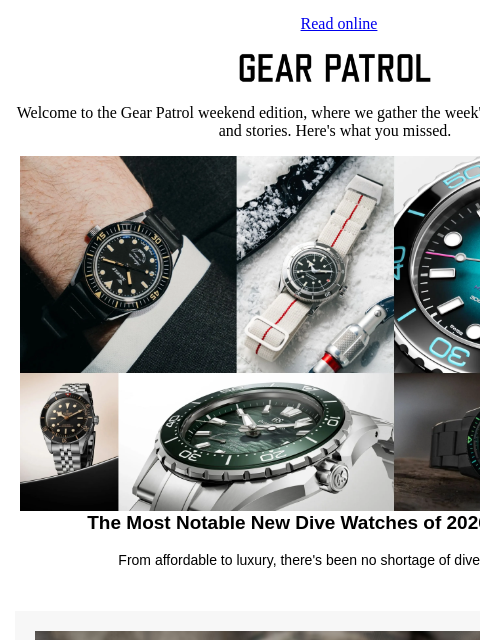 gearpatrol newsletter: The Most Important New Dive Watches of 2026