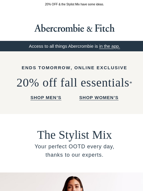 20% OFF & the Stylist Mix have some ideas. ͏ ͏ ͏ ͏ ͏ ͏ ͏ ͏ ͏ ͏ ͏ ͏ ͏ ͏ ͏ ͏ ͏ ͏ ͏ ͏ ͏ ͏ ͏ ͏ ͏ ͏ ͏ ͏ ͏ ͏ ͏ ͏ ͏ ͏ ͏ ͏ ͏ ͏ ͏ ͏ ͏ ͏ ͏ ͏ ͏ ͏ ͏ ͏ ͏ ͏ ͏ ͏ ͏ ͏ ͏ ͏ ͏ ͏ ͏ ͏ ͏ ͏ ͏ ͏ ͏ ͏ ͏ ͏ ͏ ͏ ͏ ͏ ͏ ͏ ͏ ͏ ͏