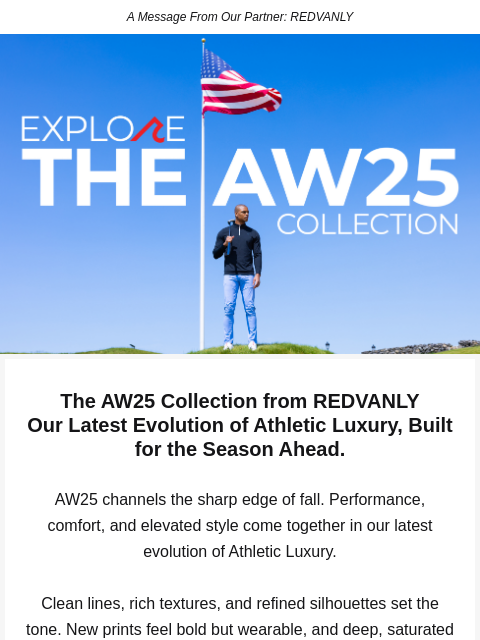 golfdigest newsletter: Introducing Our AW25 Collection