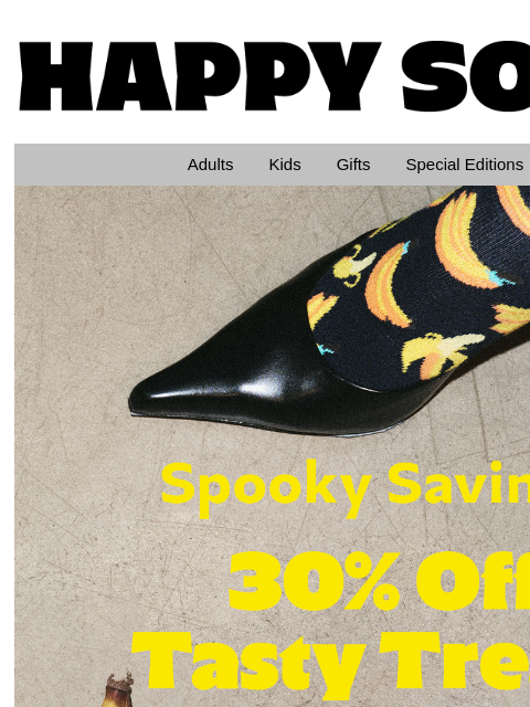 happysocks newsletter: Last Order! Get 30% Off Tasty Treats!