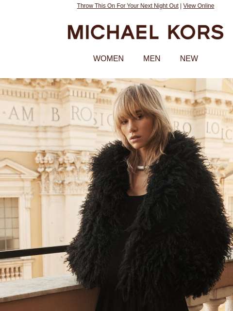 michaelkorsmail newsletter: Make Your Jacket The Main Event