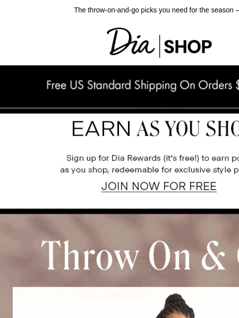 dia newsletter: Need Now: Easy Dresses