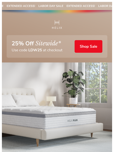 helixsleep newsletter: Last call for 25% off!