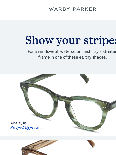warbyparker newsletter: An artistic touch