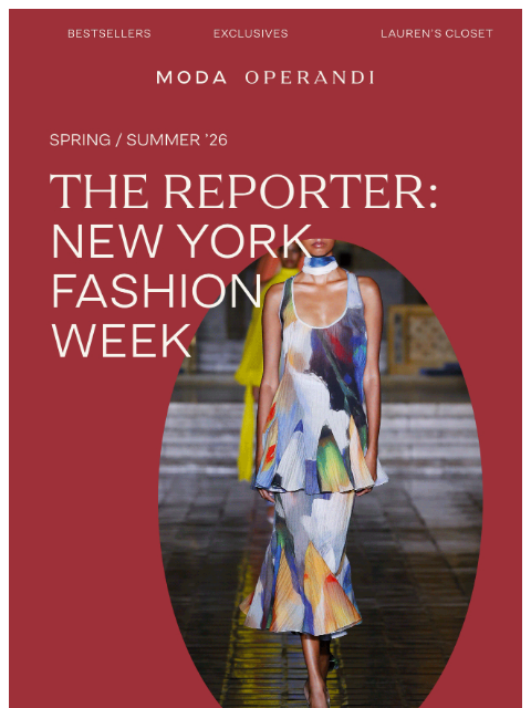 modaoperandi newsletter: In a NEW YORK state of mind…