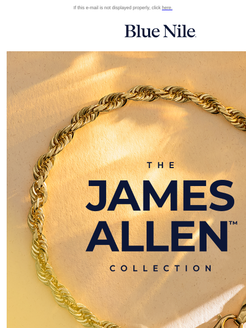 bluenile newsletter: The James Allen Collection: Up to 50% Off* Select ...