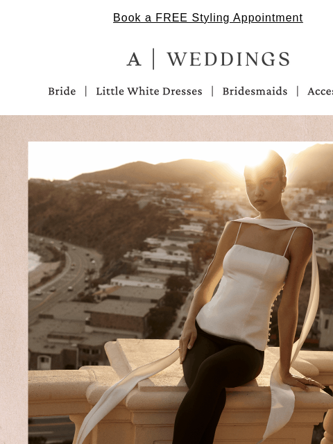 anthropologie newsletter: Old Hollywood for the new bride