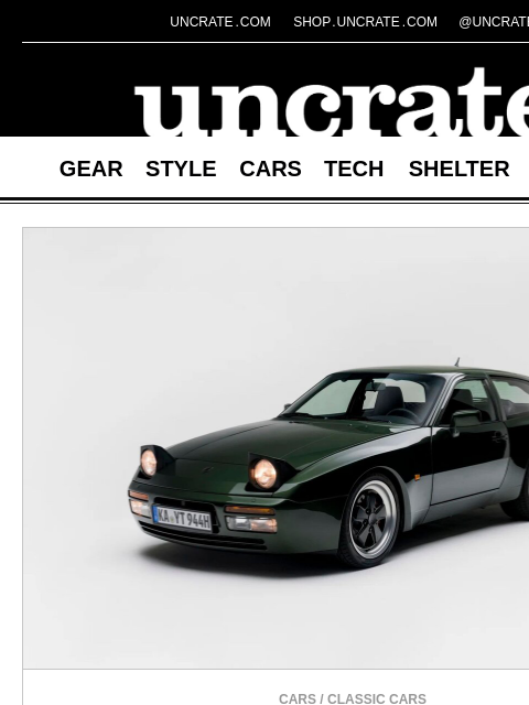 uncrate newsletter: Carpoint GT-K44 Porsche 944 Shooting Brake & more