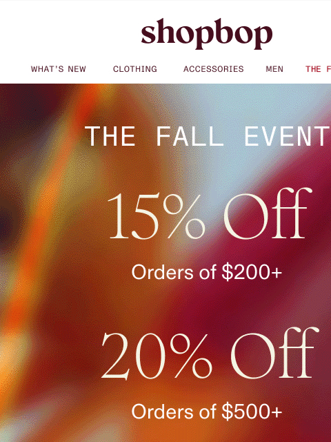 shopbop-mail newsletter: Have you shopped The Fall Event?