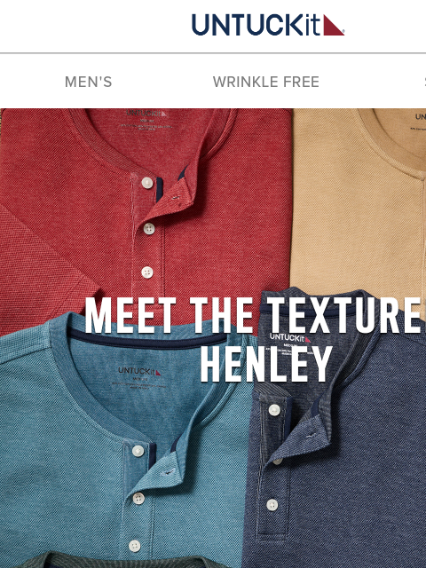 untuckit newsletter: Meet Our Most Elevated Henley Yet