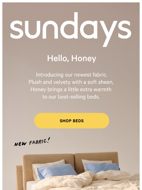 sundays-company newsletter: Sweet Dreams Are Made of This