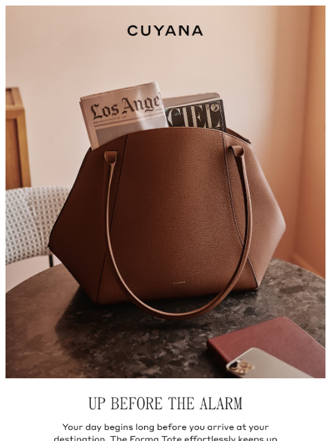 cuyana newsletter: From 8AM to 8PM