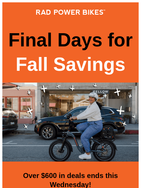radpowerbikes newsletter: Ends Soon: Over $600 In Savings