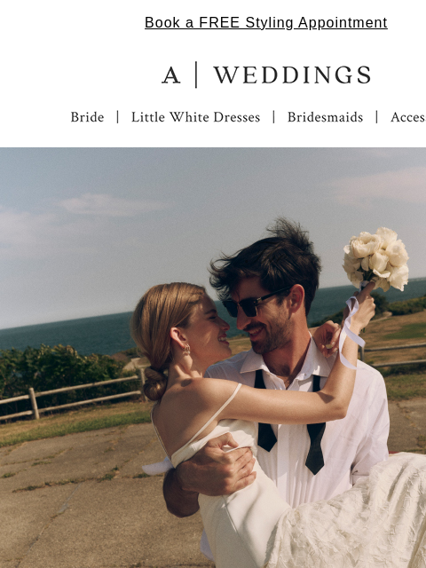 anthropologie newsletter: The no-fuss bride