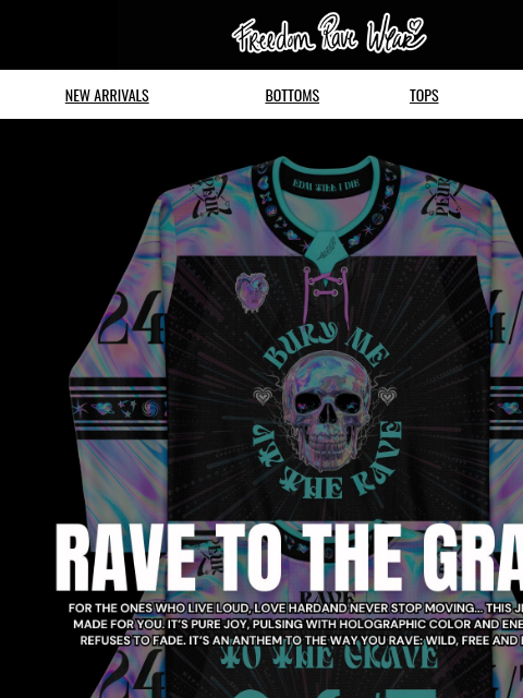 freedomravewear newsletter: LIMITED EDITION JERSEY