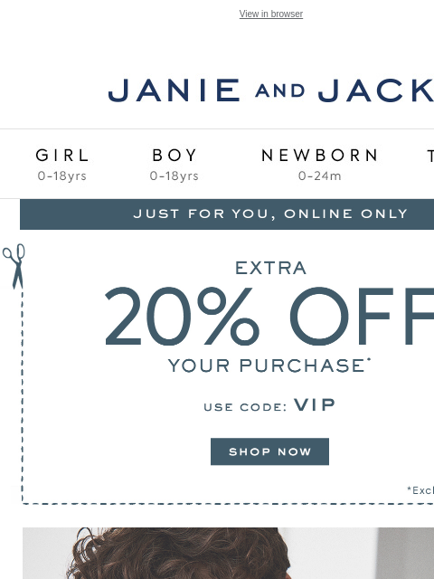 janieandjack newsletter: Extra 20% off your equestrian favorites