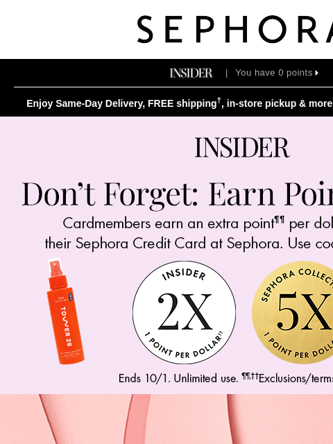 sephora newsletter: ⭐️ Up to 50% off hair ⭐️