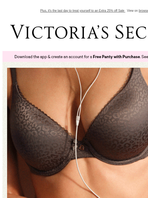 victoriassecret newsletter: Last Day: Buy 2 Bras, Get 1 FREE