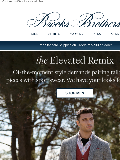 brooksbrothers newsletter: How to dress: sportswear paired with tailored styl...
