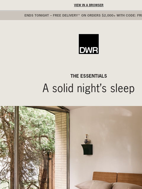 dwr newsletter: Your dream room, simplified
