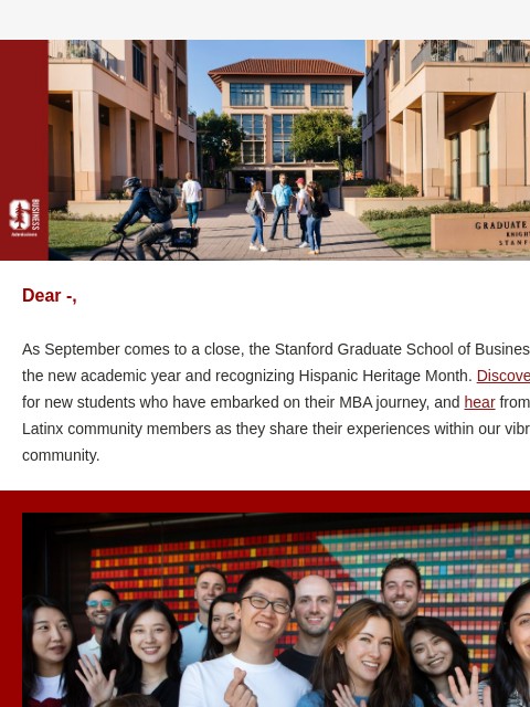 stanford newsletter: Around the GSB | September 2025