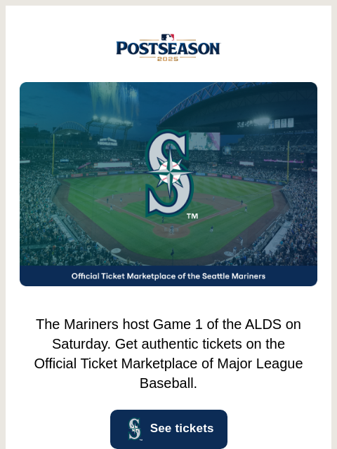 seatgeek newsletter: The Mariners are heading to the ALDS