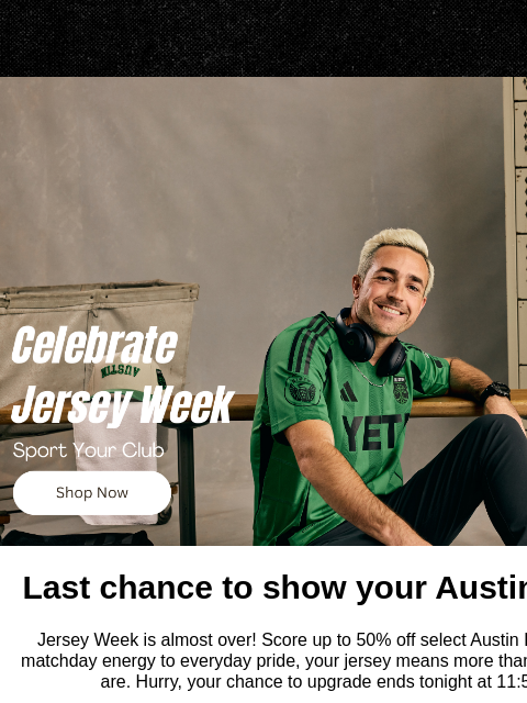 mlssoccer newsletter: Up to 50% off select Austin FC Jerseys ends tonigh...