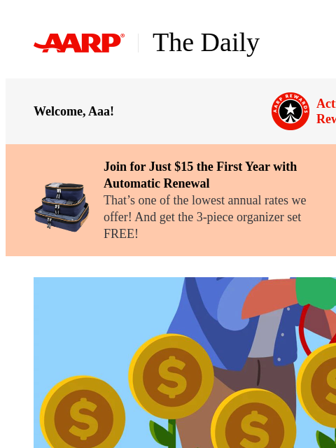 aarp newsletter: The Daily — 10 Easy Ways to Make Extra Cash in an ...