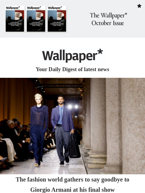 futureplc newsletter: Giorgio Armani's final show