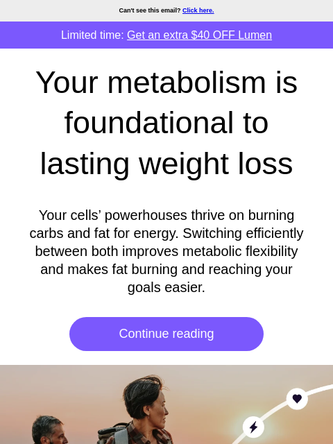 lumen newsletter: Is your metabolism blocking your weight loss?