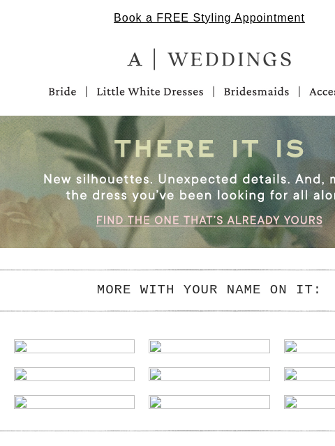 anthropologie newsletter: Your dress is closer than you think