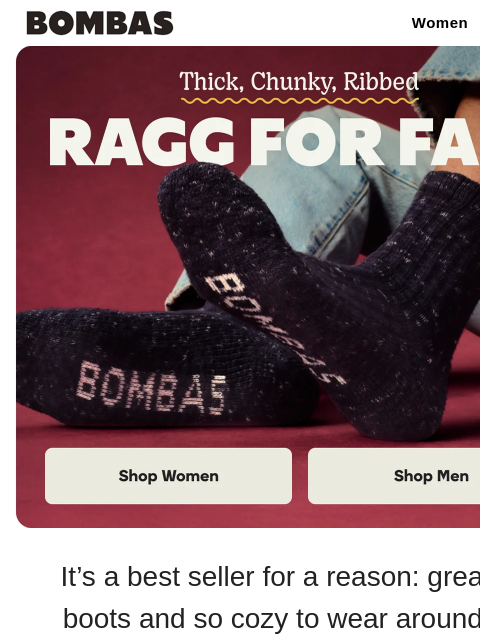 bombas newsletter: The Perfect Fall Sock Is Here