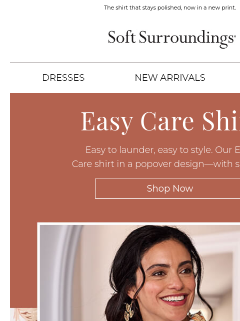 softsurroundings newsletter: Wrinkle-Resistant, Day to Night