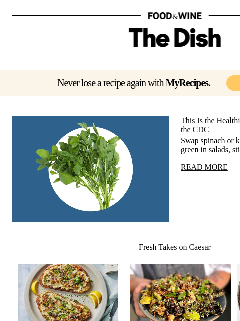 foodandwine newsletter: This Is the Healthiest Vegetable, According to the...