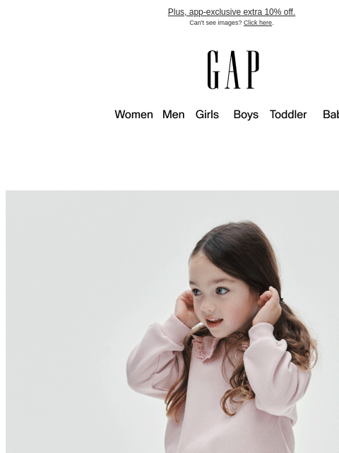 gap newsletter: You have until midnight: get 50% off your purchase...