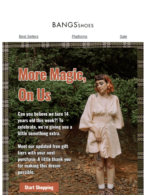 bangsshoes newsletter: More Magic, On Us. 👀✨