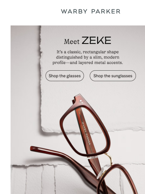 warbyparker newsletter: These details are distinctive